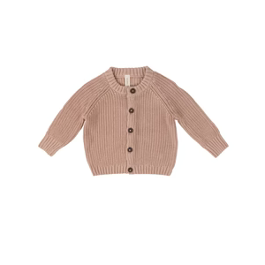 Catherine Malandrin Baby Girl Peach Chunky Knit Button Up Cardigan Sweater 12M