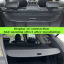 Retractable Trunk Cover Compatible with 2022-2025 Ford Escape Cargo Cover Rear Trunk Security Cover Ford Escape Accessories Privacy Screen Cover