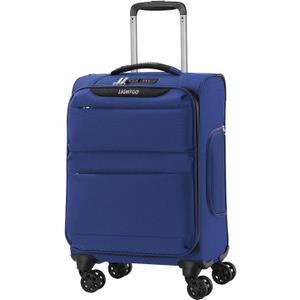 LIGHTGO 20" Carry On Softside Luggage, Ultra Light, TSA Lock Navy Blue, 20in