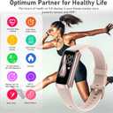 Zeacool Fitness Tracker with 24/7 Heart Rate, Blood Oxygen Blood Pressure Sleep Monitor, Activity Trackers 5 ATM Waterproof,Step Calorie Counter Pedometer Health Smart Watch for Women Men, 1.1"