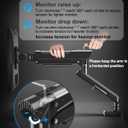 Dual Monitor Arm for 17-32 Inch Computer Screens, 22lbs per Arm, Full Motion Monitor Desk Mounts for 2 Monitors, Gas Spring Desk Mount, VESA Mount, Freelift Pro (Black)