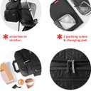 Skip Hop Diaper Bag Backpack: Forma, Multi-Function Baby Travel Bag with Changing Pad & Stroller Attachment, Jet Black, 15.5x9x15 Inch
