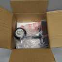 EMONG Single Lights Bathroom Light Fixtures, Matte Black Vanity Light with Glass Shade, Modern Wall Sconces Lighting for Bathroom,Mirror,Farmhouse,Hallway