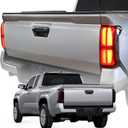 Taillight Protector Covers Custom Fit for Tacoma 2025 2024, Tail Lamp Shield Guard Covers for Tacoma Gen 4th - for Tacoma Accessories - Smoked Black - Peel and Stick Install - 2PCS