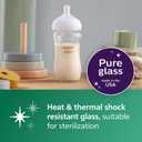 Philips Avent Glass Natural Bottle with Natural Response Nipple, Baby Gift Set, SCD858/01