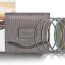 KW Revolution Professional ND Kit Magnetic Shockproof Tempered Optical Glass w Color Coded Rings inc CPL ND8 ND64 ND1000 Filter Lens Cap & Case (67mm)