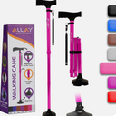 Foldable Walking Cane for Men Women Adjustable Collapsible with Pivot Tip