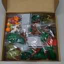 Pamvava Plants Flowers Building Blocks Accessories, Tree Botanical Parts and Pieces Set, Garden Forest Jungle Farm Park Bricks Toys with Animals
