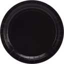Creative Converting Touch of Color Dinner Plate, 9", Black Velvet