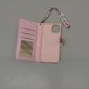 UEEBAI Wallet Case for iPhone 13 6.1 inch, PU Leather Phone Case Kickstand RFID Blocking Flip Case Card Slots Wrist Strap Relief Engraved Pattern Magnetic Closure Flower Folio Case, Multi-Flower