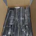 2 Pack Under Sink Organizer,Pull Out Cabinet Organizer with Smooth Cylindrical Rail,Metal Slide Out Drawer for Kitchen Bathroom Laundry Cabinet,8-Level Tool Free Height Adjustable-Black (2 Pack-15"Dx9.5"-16.7"H)