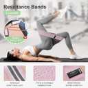 Booty Bands Set, Resistance Bands for Working Out, Exercise Bands for Women and Men Legs and Butt, Stretch Bands for Pilates, Yoga Starter Set