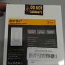 BESTTEN 2 Pack Dimmer Light Switch, Universal Lighting Control, Single Pole or 3 Way, Compatible with LED Dimmable Lamp, CFL, Incandescent, Halogen Bulb, Decorator Wallplate Included, UL Listed, White