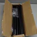 Curtain Rods for Windows 48 to 84 Inch(4-7 Feet),Black 1'' Diameter Drapery Rods with End Cap Style Design,Modern Adjustable Heavy Duty Curtain Rod, Size: 36''-88''