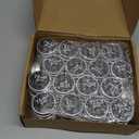 MTLEE 50 Pcs Black Floral Wedding Candles Gifts for Guests, Bridal Shower Baby Shower Thank You Candle Favors, Mini 1 oz Lavender Scented Soy Wax Candles Bulk for Birthday Aromatherapy Party Favors