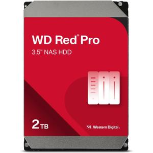 Western Digital 2TB WD Red Pro NAS Internal Hard Drive HDD - 7200 RPM, SATA 6 Gb/s, CMR, 64 MB Cache, 3.5" - WD2002FFSX