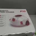 VONKO P10 Cordless Robotic Pool Cleaner, 100-Min Runtime, Pool Vacuum for Above Ground Pool & Flat Inground Pool, Automatic Self-Parking, Easy Debris Removal, White