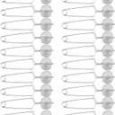 Yinder Loose Leaf Tea Infuser Stainless Steel Mesh Snap Tea Ball Strainers with Handle Metal (Silver)