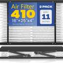 2-Pack 410 Replacement Filter Compatible with Aprilaire Whole House Air Purifiers, Models 1410, 1610, 2410, 2416, 3410, 4400, MERV 11 Air Purifiers, Size: 16x25x4(Actual Size 16.1''x27.8"x4)