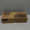 WOPITUES Floating Shelves with Wire Storage Basket, Bathroom Shelves Over Toilet with Protective Metal Guardrail, Wood Wall Shelves for Bathroom Organizers and Storage, Toilet Paper- Gray (15.7 inch, Modern Grey)