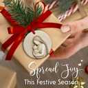 3 x SOL VIBES Cat Lover Christmas Ornament 2025 - Memorial Keepsake for WOM an, Girl, Friend, Family in Loving Memory of Beloved Cats - Kitten Home, Tree, Office, Room Ceramic Decoration