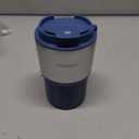 TOURIT 16 oz Travel Coffee Mug Spill-Proof, Insulated Stainless Steel Coffee Mug with Lid & Silicone Sea, Double Wall Vacuum Travel Coffee Tumblers, Cup Holder Friendly Reusable Thermos-Blue Ashes