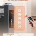 Uthfy 1500W Space Heaters for Indoor Use, 26 Inch Convection Electric Heater, 3 Sides Heating, 12H Timer, Temperature Adjustable 50-95F, Tip-Over & Overheat Protection, Heaters for Large Room