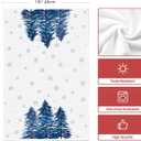 Artoid Mode Blue Xmas Tree Christmas Kitchen Towels Dish Towels, 18x26 Inch Farmhouse Snowflakes Winter Decoration Cleaning Set of 4