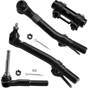 4WD 4x4 Front Tie Rod Ends Kit for 2005-2022 Ford F-250 Super Duty, 2005-2022 F-350 Super Duty, 2005-2010 F-450 F-550 Super Duty, Outer Tie Rod End Links, Adjusting Sleeves -4pcs