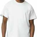 Gildan Adult Heavy Cotton T-Shirt, Style G5000 (White, L)