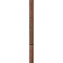 Henn&Hart 2-Light Floor Lamp with Fabric Shade in Blackened Bronze/Rustic Oak/White, Floor Lamp for Home Office, Bedroom, Living Room, 61" Tall