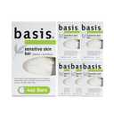 Basis Sensitive Skin Bar Soap for Body, Hands and Face, Unscented Soap Bar for Sensitive Skin with Chamomile and Aloe Vera, 4 Oz, Pack of 6