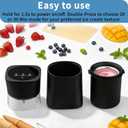 Ice Cream Maker Machine with Pre-Freeze Bowl, Rechargeable Homemade Ice Cream Maker, 20/30 Min Electric Small Ice Cream Machine for Gelato, Frozen Yogurt