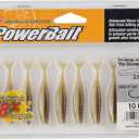 2 x Berkley PowerBait The Champ Minnow Fishing Bait, Green Pumpkin, 2.5in, Irresistible Scent and Flavor, Ideal for Bass and Walleye