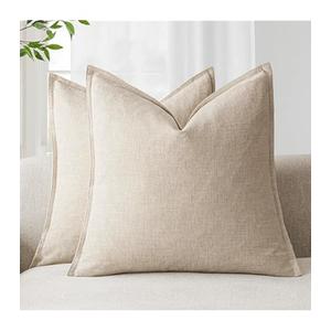 SET of 2 Lnen throw pillow covers 26x26 Linen pillow cases with zipper 