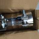 Stainless Steel 3 to 3 Inch Exhaust Adapter, 3" ID Exhaust Reducer Connector Pipe with Clamp