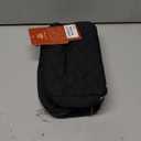 LOVEVOOK Travel Makeup Bag for Women, 2Pcs Puffer Waterproof Cosmetic Organizer, Large Capacity Pouch Open Flat Small Toiletry Bag with Brush Compartment & Handle (Black, Medium)