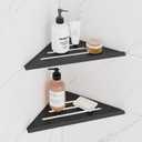 2-Pack Modern Stainless Steel Shower Caddy, 2-Shelf Corner Shelf, No Drill Shower Organizer