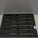 OOU Steak Knives Set of 6, 4.5" German High Carbon Stainless Steel Steak Knife Set, Serrated Steak Knives, Dishwasher Safe & Rust-Resistant Kitchen Knife Sets