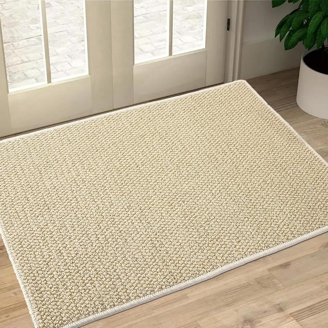 Front Door Mat Outside Entrance, Welcome Mat Outdoor, Indoor Entryway Rug, Dirt Trap Non-Slip Washable Low Profile, Muddy Resistant, Absorbent Fade-Resistant for Front Back Door Indoor 59"x36" Beige Front Door Mat Outside Entrance, Welcome Mat Outdoor, Indoor Entryway Rug, Dirt Trap Non-Slip Washable Low Profile, Muddy Resistant, Absorbent Fade-Resistant for Front Back Door Indoor 59"x36" Beige