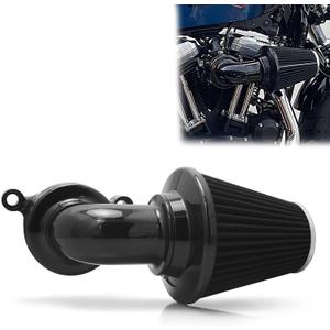For harley air cleaner filter sportster street road glide king for harley davidson motorcycle air intake (Nake style -Black, A-For Sportster XL models)