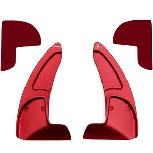 Steering Wheel Shift Paddle Extended Shifter Trim Cover for Dodge Challenger Charger Durango RT & Scat Pack 2015-2024, for Jeep Grand Cherokee 2014-2021 (Red)