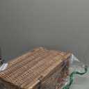 Wicker Picnic Basket Set for 2 Persons with Waterproof Picnic Blanket and Large Insulated Cooler Compartment, Willow Picnic Hamper Basket with Cutlery Service Kits for Camping, Wedding (Red)