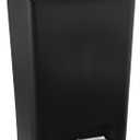 Rubbermaid Step-On Kitchen Trash Can with Lid, 12.4 Gallon, Black, Plastic Garbage Container for Home/Kitchen/Apartment/Garage