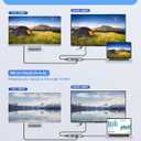 2 x 7-in-1 USB C Docking Station - Triple Display, 1080P VGA, 2 USB 3.0, Type-C Data Port, 4K HDMI, PD 100W Charging, SD/TF Card Reader, Compatible with Dell/HP/Lenovo, etc