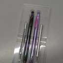 WRITECH Gel Pens Medium Point: Luminous pen set 0.7mm, Black Ink, Includes 2 Pens and 2 Refills, Silent Clicker, Smooth Writing for School Office & Everyday Use, Dreamy Purple Pink