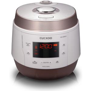 CUCKOO Electric Pressure Cooker 5QT, Versatile Slow Cooker with 10 Menu Options, High Pressure Food Steamer for Cooking, Instant Multicooker with Stainless Steel Non-Stick Inner Pot (CMC-QSB501S) (GOLD / WHITE)