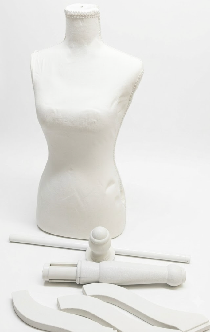 FDW | Female Mannequin Torso | Beige | with 7" Height Adjustment
