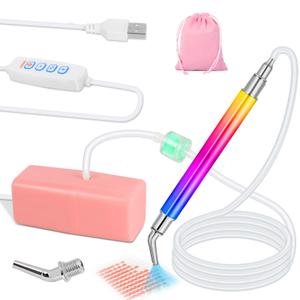 Varesee Electric Diamond Art Painting Pen, Painter Vacuum Diamond Art Pen, No Wax Needed, Vacuum Pen Pickup Tool for Setting AB Stones, Stable and Quiet(Pink)