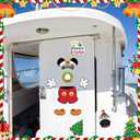 10 Pcs Christmas Cruise Door Magnets, Christmas Captain Mouse Cruise Door Decorations, Reusable Refrigerator Magnets for Cruise Ship Door Decorations